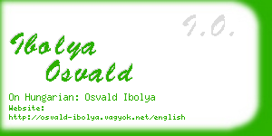 ibolya osvald business card